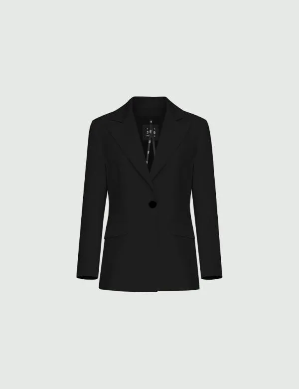Marella Jackets Women Crepe Blazer Black