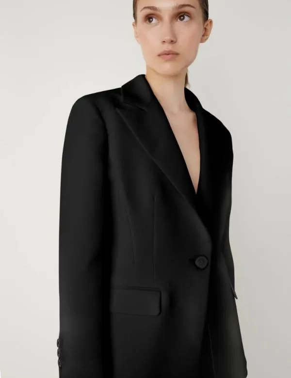 Marella Jackets Women Crepe Blazer Black