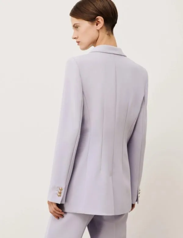 Marella Jackets Women Doublebreasted Blazer Lavender