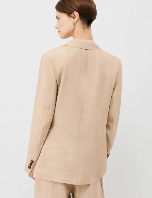 Marella Jackets Women Linen Blazer Sand