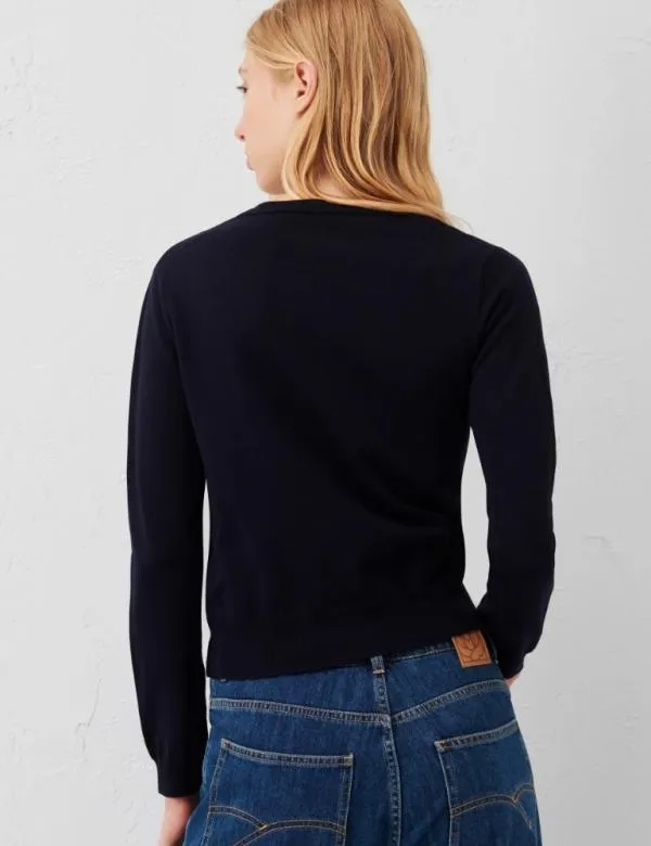 Marella Knitwear Women Viscose Sweater Navy