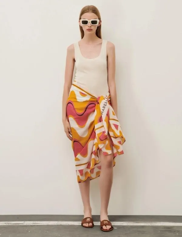 Marella Scarves And Foulard Women Patterned Stole Pink
