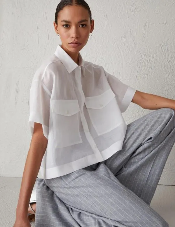 Marella Shirts Women Boxy Shirt White