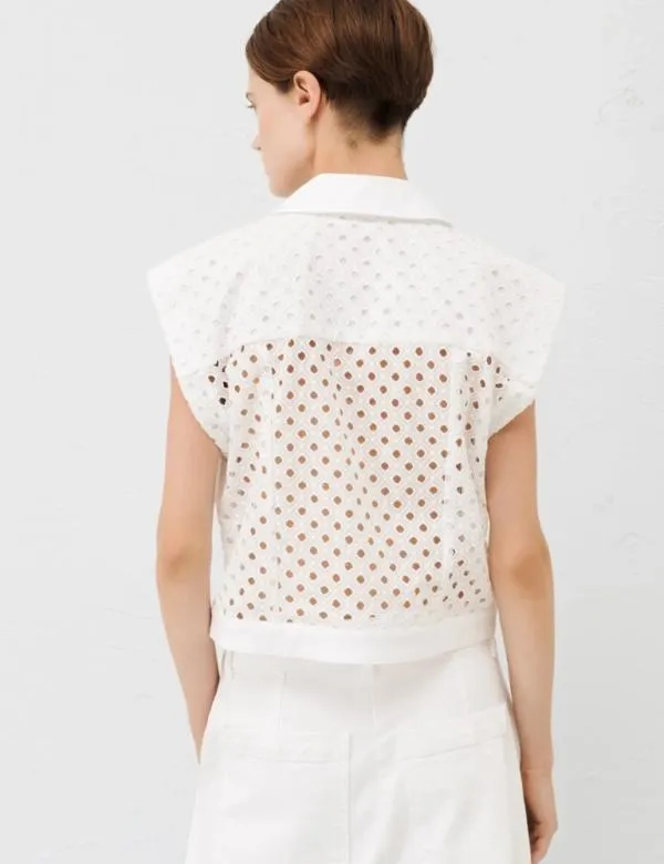 Marella Shirts Women Broderie Anglaise Shirt White