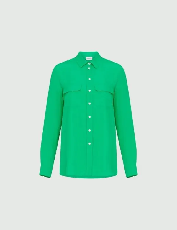 Marella Shirts Women Crepe Shirt Bright Green