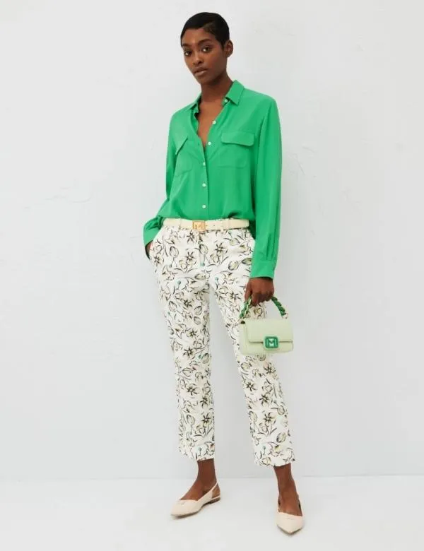 Marella Shirts Women Crepe Shirt Bright Green