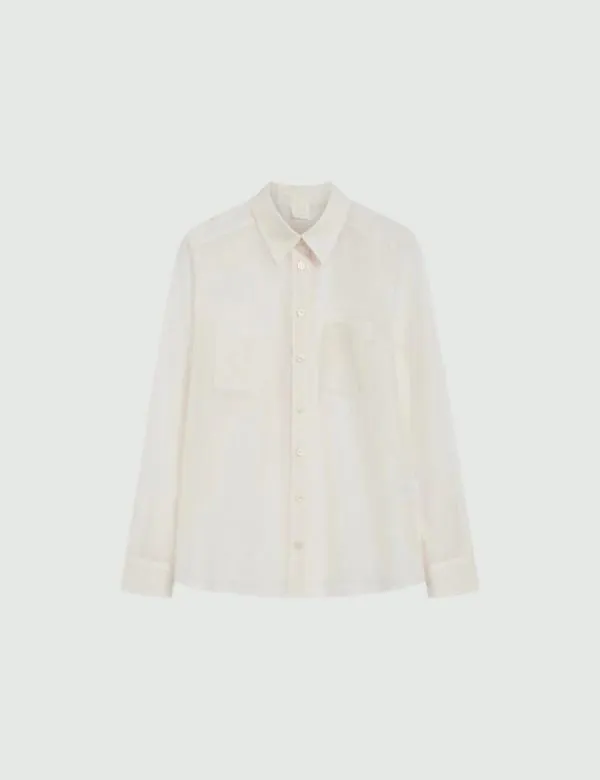 Marella Shirts Women Muslin Shirt Wool White