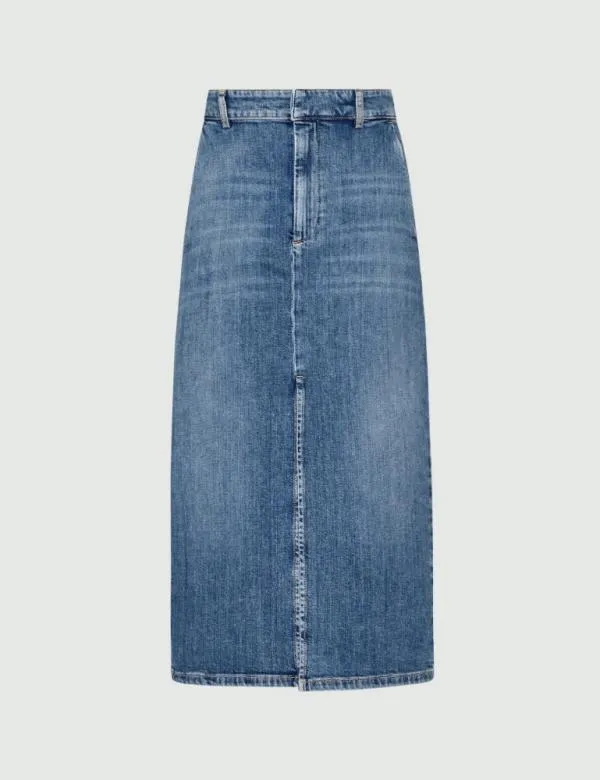 Marella Skirts Women Denim Skirt Blue Jeans