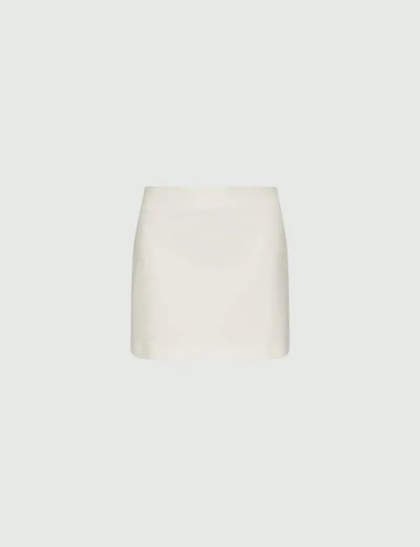 Marella Skirts Women Short Skirt Cream
