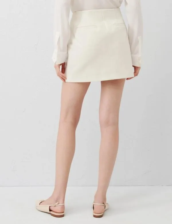 Marella Skirts Women Short Skirt Cream