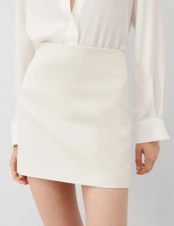 Marella Skirts Women Short Skirt Cream
