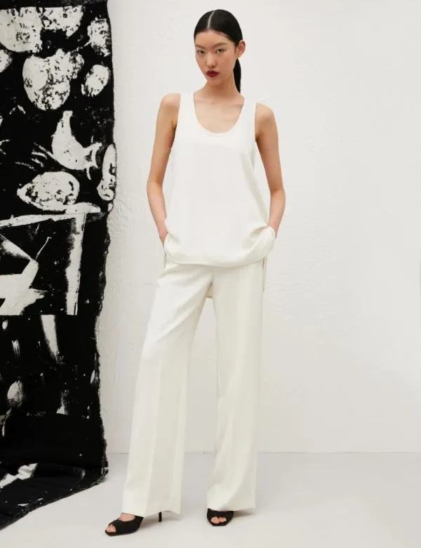 Marella Tops And TShirt Women Georgette Top Wool White