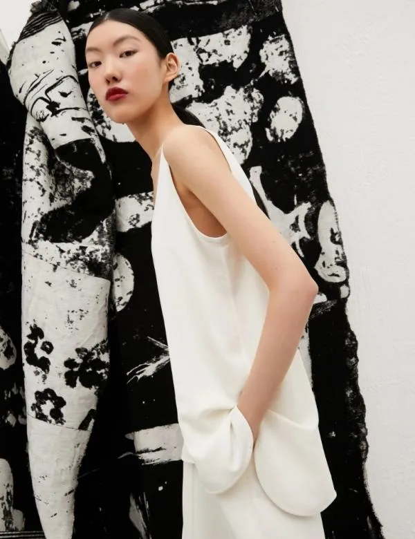 Marella Tops And TShirt Women Georgette Top Wool White