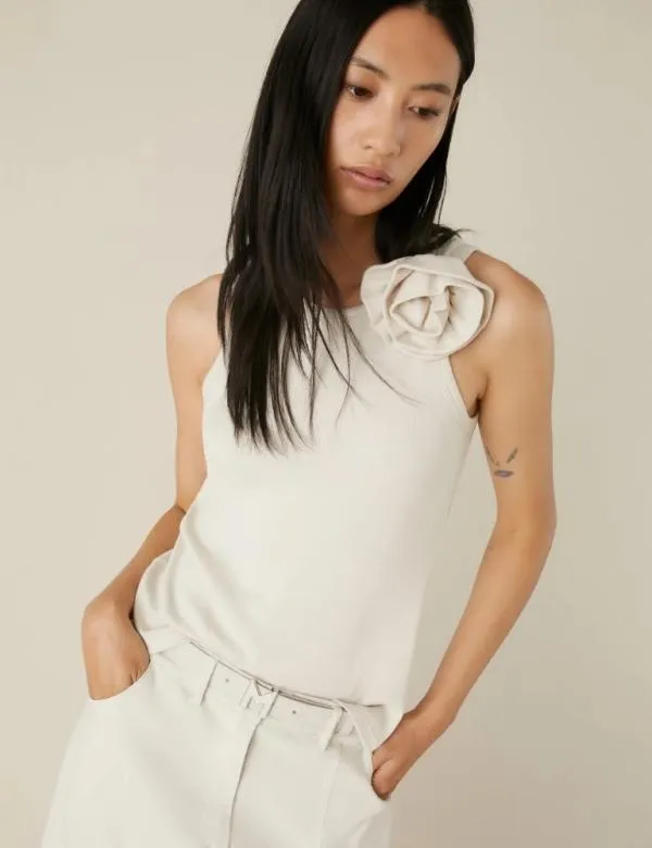 Marella Tops And TShirt Women Ribknit Top Wool White