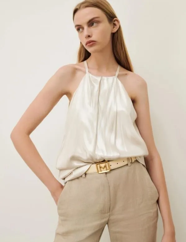 Marella Tops And TShirt Women Satin Top White