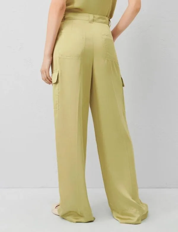 Marella Trousers Women Cargo Trousers Pistachio Green