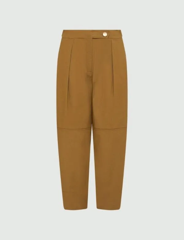Marella Trousers Women Carrotfit Trousers Olive