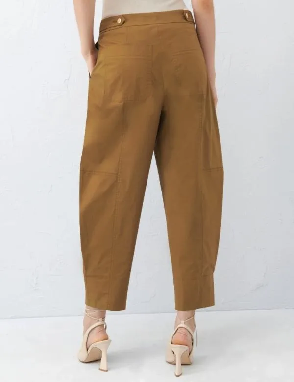 Marella Trousers Women Carrotfit Trousers Olive