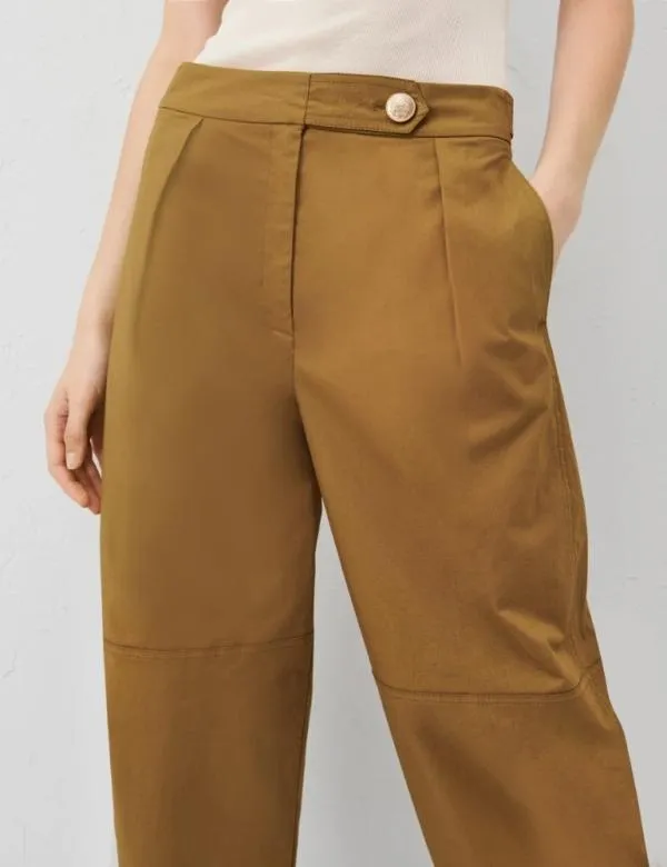 Marella Trousers Women Carrotfit Trousers Olive
