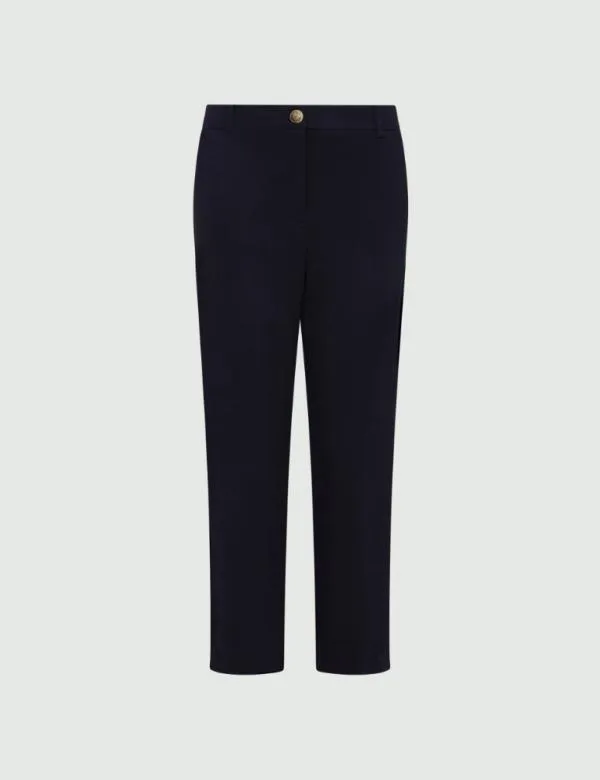 Marella Trousers Women Chino Trousers Navy
