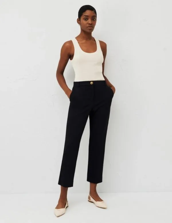 Marella Trousers Women Chino Trousers Navy