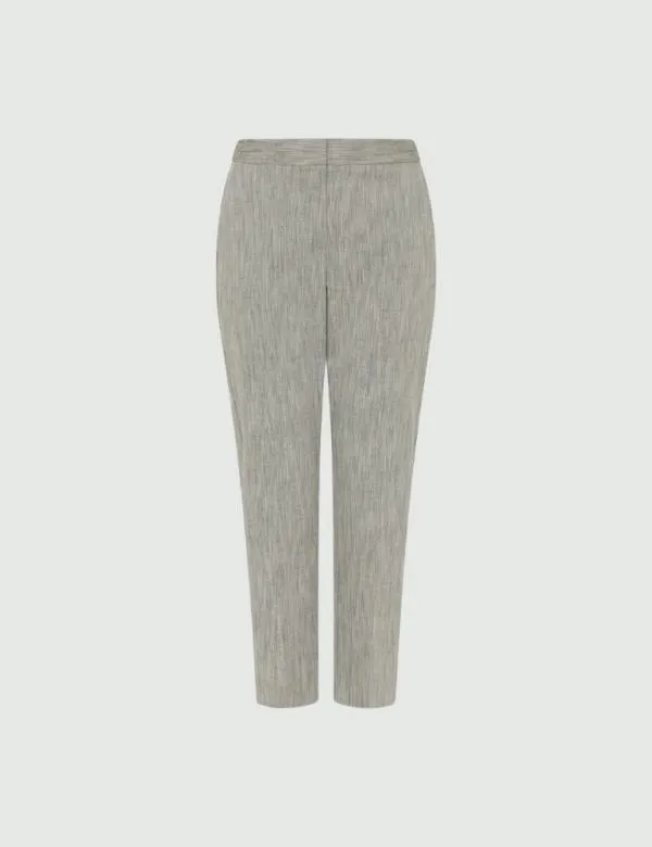 Marella Trousers Women Cigarette Trousers Grey
