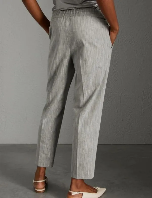 Marella Trousers Women Cigarette Trousers Grey