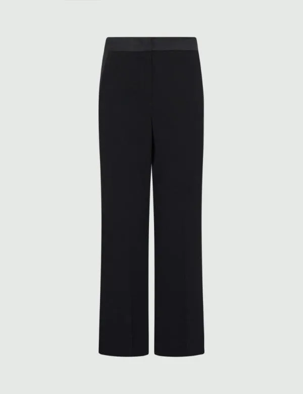 Marella Trousers Women Flared Trousers Black