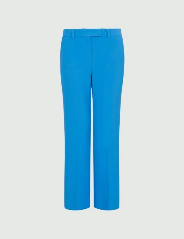 Marella Trousers Women Flared Trousers Deep Blue