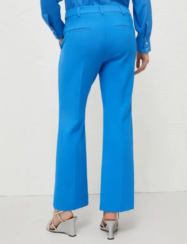 Marella Trousers Women Flared Trousers Deep Blue