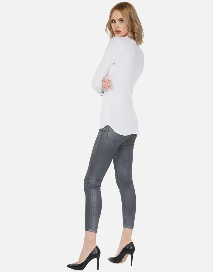 McKinley Dripping Star White Women039s Lauren Moshi Long Sleeve