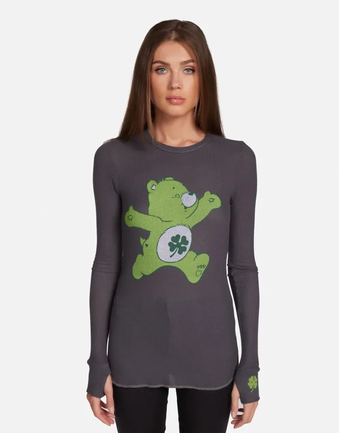 McKinley Good Luck Bear Light Onyx Women039s Lauren Moshi Long Sleeve