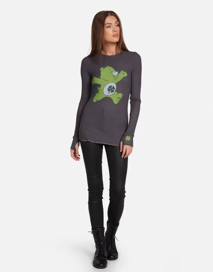 McKinley Good Luck Bear Light Onyx Women039s Lauren Moshi Long Sleeve