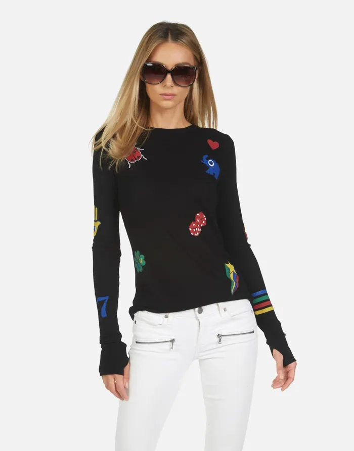 McKinley Lucky Elements Black Women039s Lauren Moshi Long Sleeve