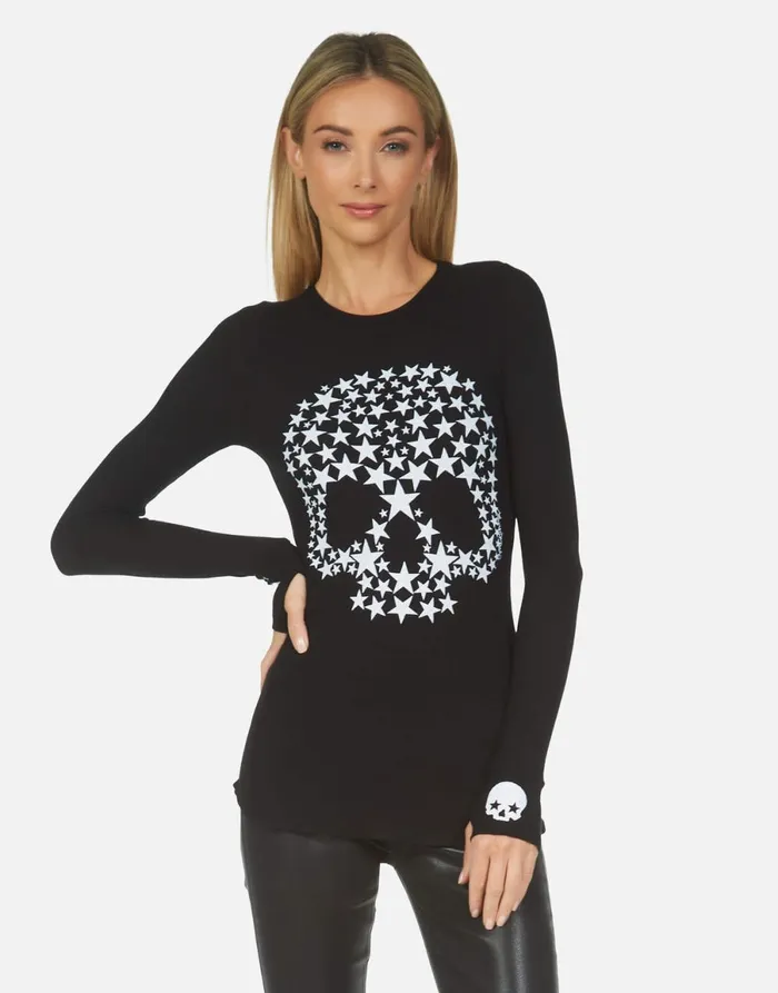 McKinley Star Skull Black Women039s Lauren Moshi Long Sleeve