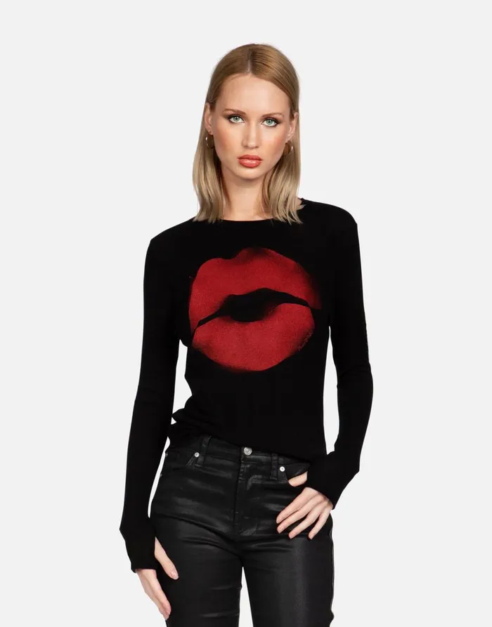 McKinley X Spray Kiss Black Women039s Lauren Moshi Long Sleeve