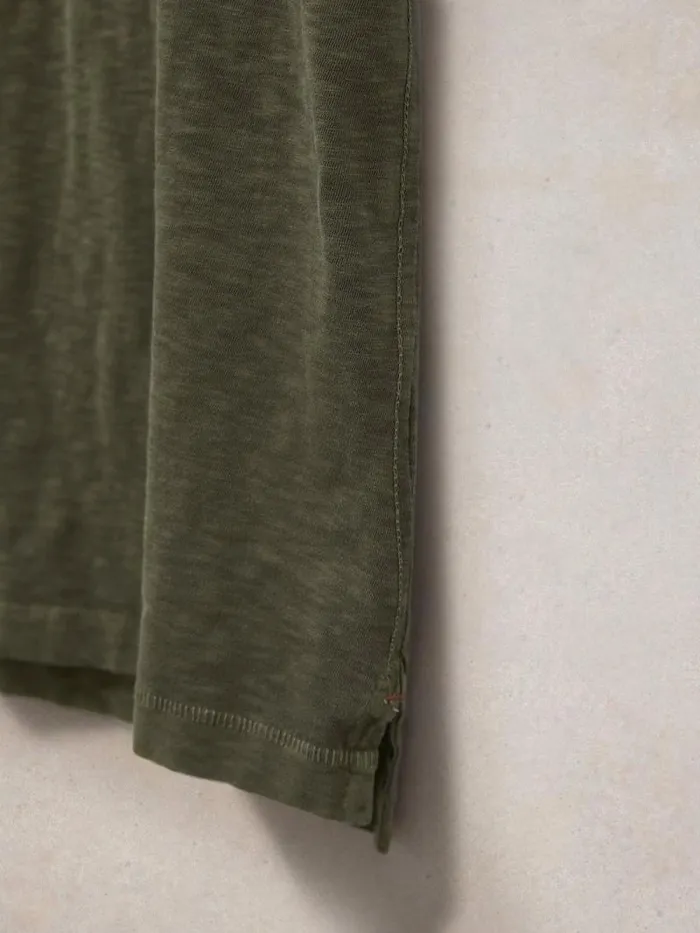 Men Abersoch Short Sleeve Tee Khaki Green White Stuff Loungewear
