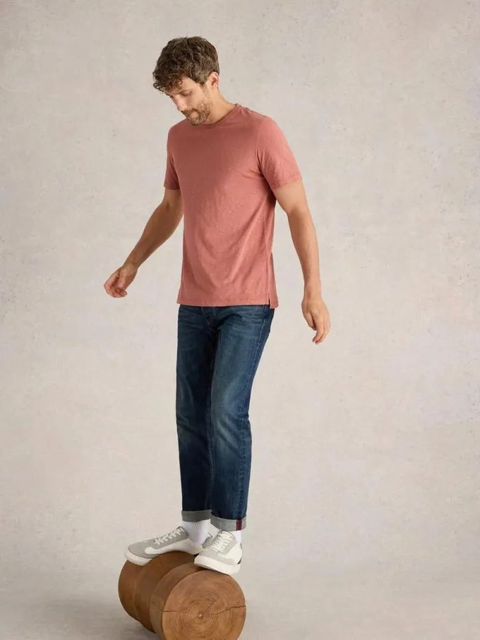 Men Abersoch Short Sleeve Tee Mid Pink White Stuff Loungewear Men Abersoch Short Sleeve Tee Mid Pink White Stuff Loungewear
