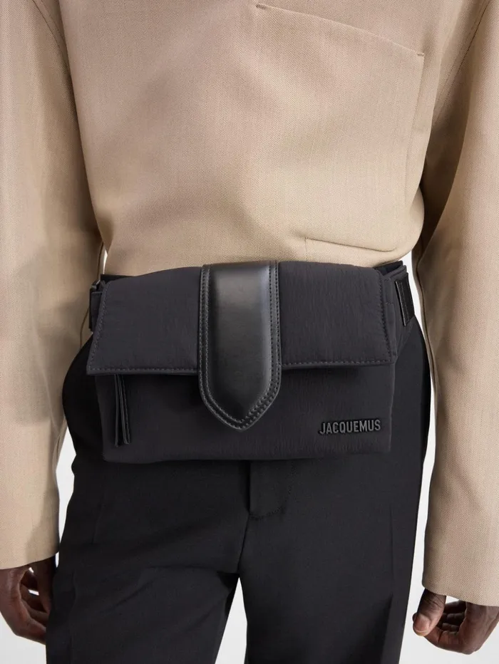 Men Bags JACQUEMUS The Bambino Bum Bag Black