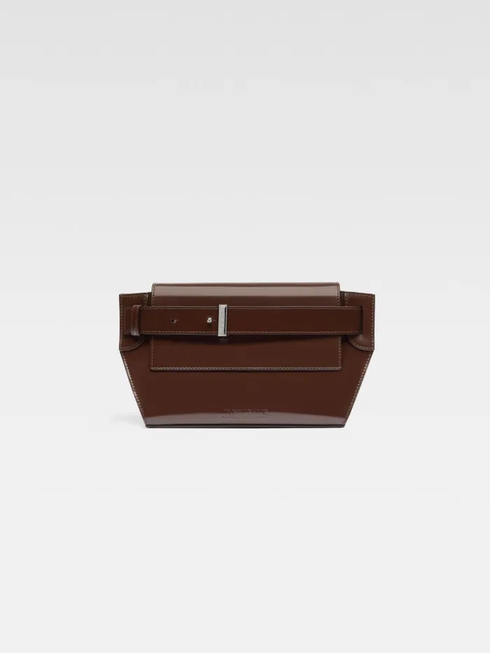 Men Bags JACQUEMUS The Capri Messenger Bag Midnight Brown