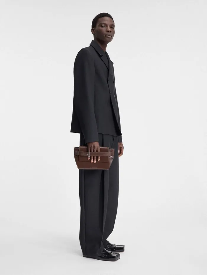 Men Bags JACQUEMUS The Capri Messenger Bag Midnight Brown Men Bags JACQUEMUS The Capri Messenger Bag Midnight Brown