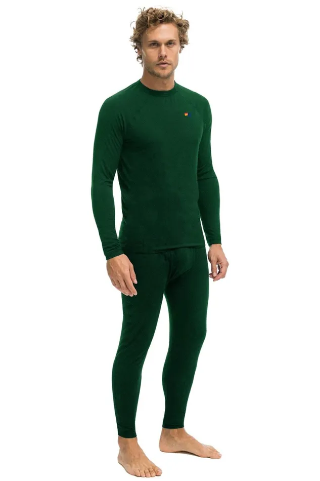 Men Base Layers Aviator Nation THERMAL BASE LAYER BOTTOM 8211 FOREST