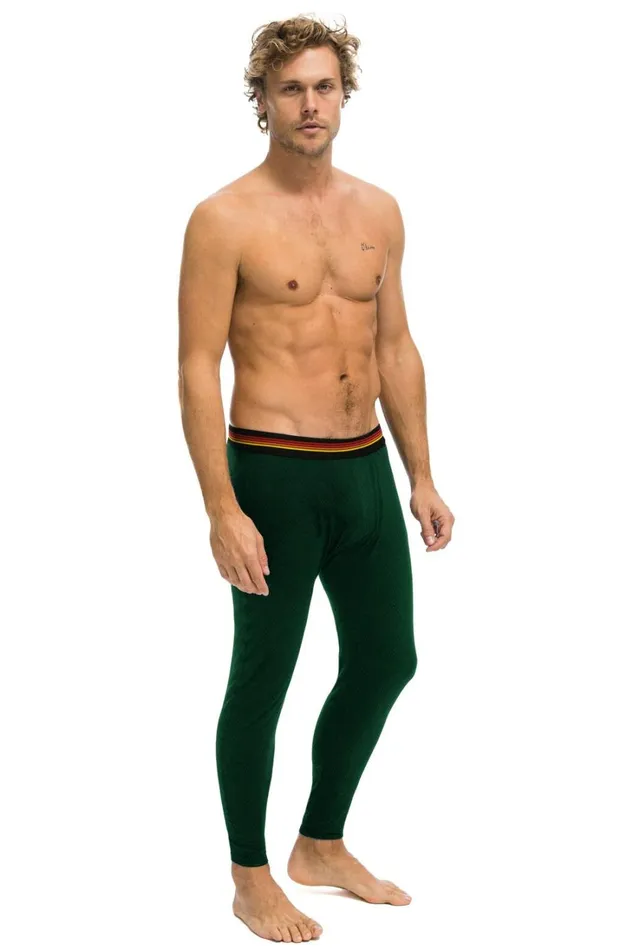 Men Base Layers Aviator Nation THERMAL BASE LAYER BOTTOM 8211 FOREST