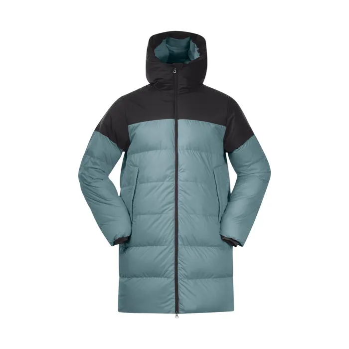Men Bergans Of Norway Coats And Parkas Oslo Urban Down Parka Grey Sage Black