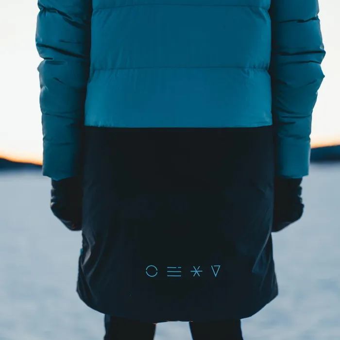 Men Bergans Of Norway Coats And Parkas Oslo Urban Down Parka Grey Sage Black