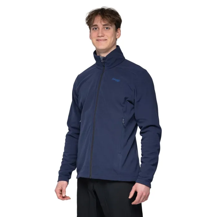 Men Bergans Of Norway Fleece Finnsnes Fleece Jacket Navy Blue