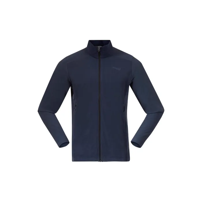 Men Bergans Of Norway Fleece Finnsnes Fleece Jacket Navy Blue