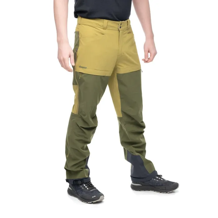 Men Bergans Of Norway Hiking Pants Bekkely Hybrid Pants Olive Green Dark Olive Green
