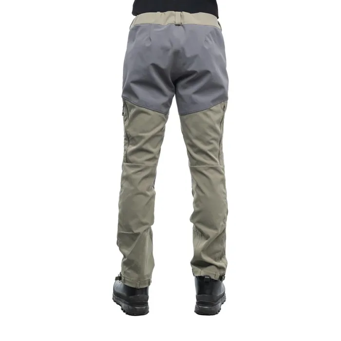 Men Bergans Of Norway Hiking Pants Fjorda Trekking Hybrid Pants Green Mud Solid Dark Grey