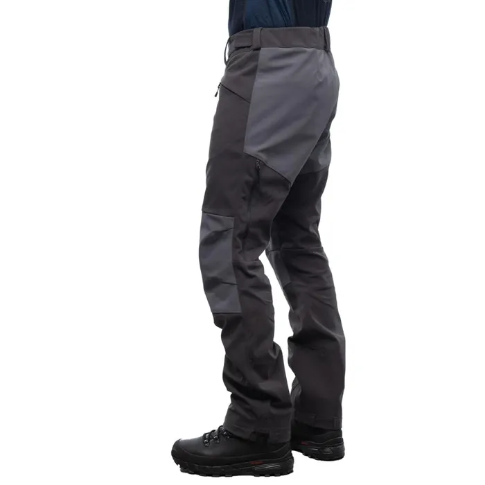 Men Bergans Of Norway Hiking Pants Fjorda Trekking Hybrid Pants Solid Charcoal
